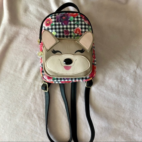 Sold • Extremely Cute Puppy Dog Mini Backpack NWT Betsey - Picture 12 of 12